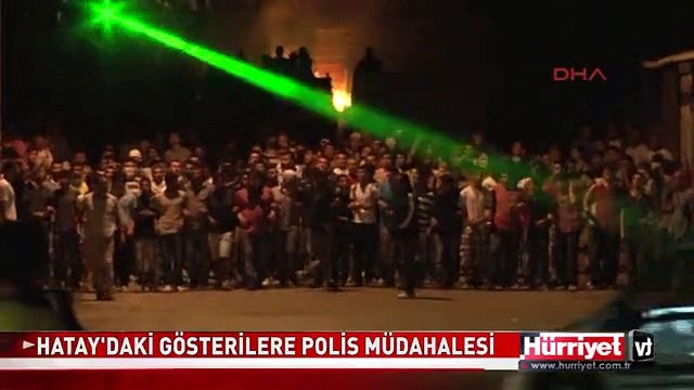 HATAY'DAKİ GÖSTERİLERE POLİS MÜDAHALESİ