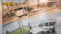 Haramidere'de metrobüs kazası kamerada