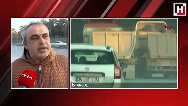 Sürücülere hafriyat kamyonu duvarı