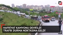 Başakşehir'de kaza... İstanbul'da trafik durma noktasına geldi