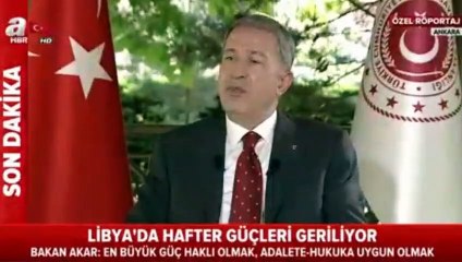 Milli Savunma Bakanı Hulusi Akar, önemli açıklamalarda bulundu