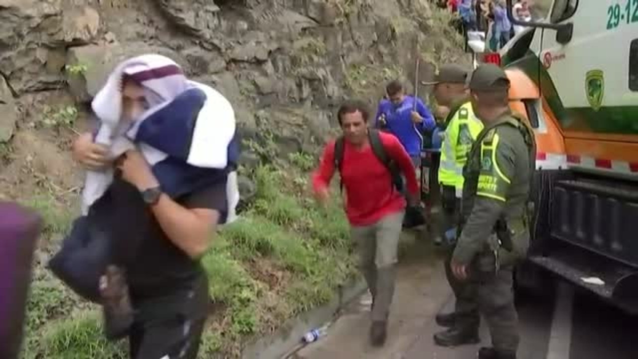 20 muertos y 14 heridos en el accidente de un autobús en Colombia