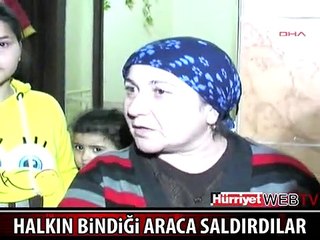 İZMİR'DE TERÖRİSTLER HALKIN BİNDİĞİ ARACI YAKTILAR