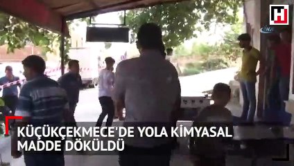 Halkalı'da kimyasal madde paniği: 1'i çocuk 2 yaralı