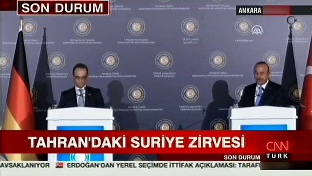 Dışişleri Bakanı Çavuşoğlu, Almanya Dışişleri Bakanı Heiko Maas ile ortak basın toplantısı düzenledi