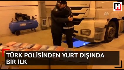 Türk polisinden yurt dışında bir ilk! Böyle kutladılar