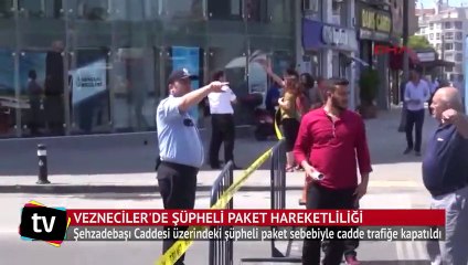 Vezneciler'de şüpheli paket hareketliliği