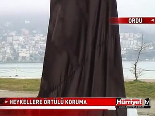 HEYKELLERE ÖRTÜLÜ KORUMA