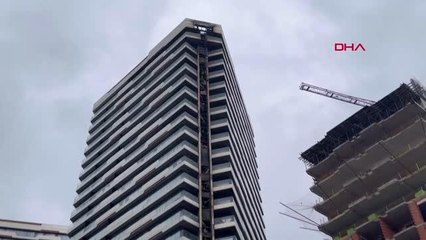 İSTANBUL-KADIKÖY'DE REZİDANSTAKİ YANGINDA OLUŞAN HASAR GÜN AYDINLANINCA ORTAYA ÇIKTI