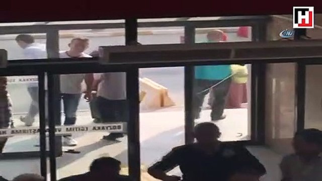 Hastane savaş alanına döndü