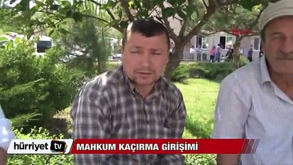 Hastane bahçesinde mahkum kaçırma girişimi