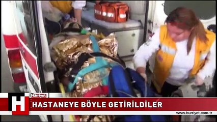 İZMİR'DE RÖMORKÖR FACİASI.. ASKERLER BÖYLE HASTANEYE KALDIRILDI