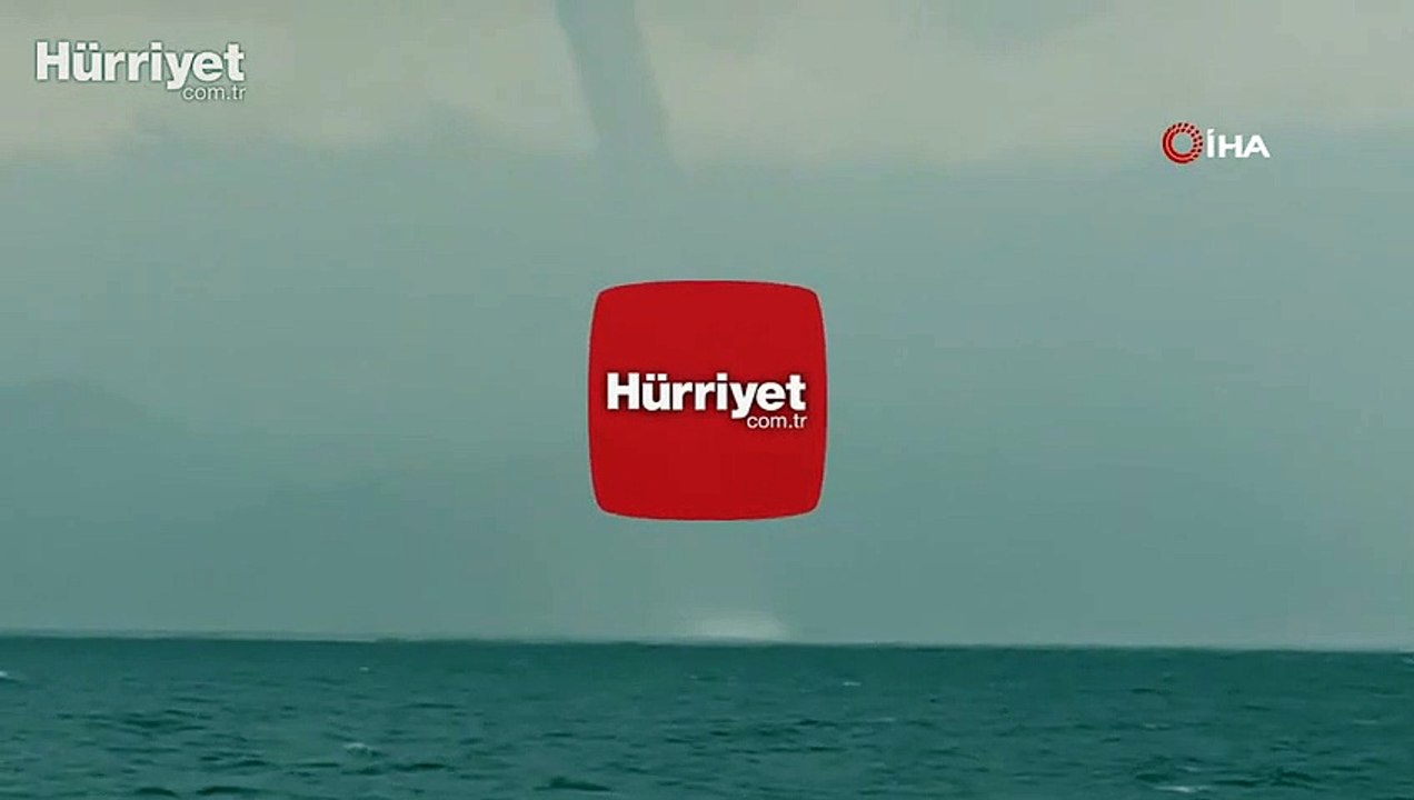 İskenderun Körfezinde aynı anda oluşan hortum böyle görüntülendi