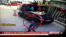 HIRSIZLIK ANI GÜVENLİK KAMERASINA YANSIDI