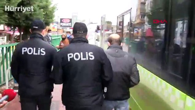 HES kodu olmadan otobüse binmek isteyince polis çağırıldı