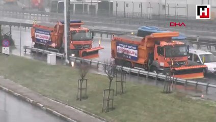 İstanbul'da beklenen kar yağışı başladı