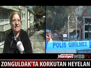 ZONGULDAK'TA KORKUTAN HEYELAN