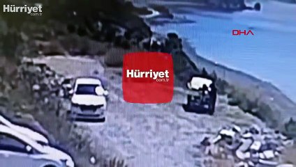 Tekne motorunun çalınma anı kamerada