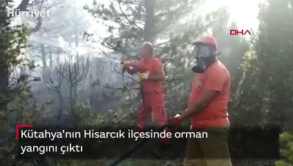 Download Video: Son dakika haber... Kütahya'nın Hisarcık ilçesinde orman yangını çıktı