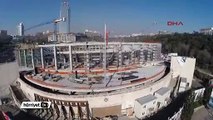 Havadan görüntülerle sona yaklaşılan Vodafone Arena