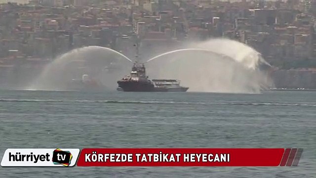 Körfezde tatbikat heyecanı görüntülere böyle yansıdı