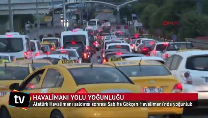 Sabiha Gökçen Havalimanı'nda uzun araç kuyruğu