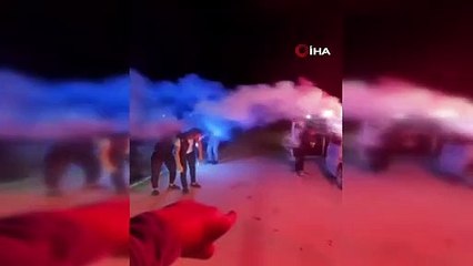 Asker konvoyunda yarı otomatik silah ve tabancalarla dehşet saçarak böyle ilerlediler