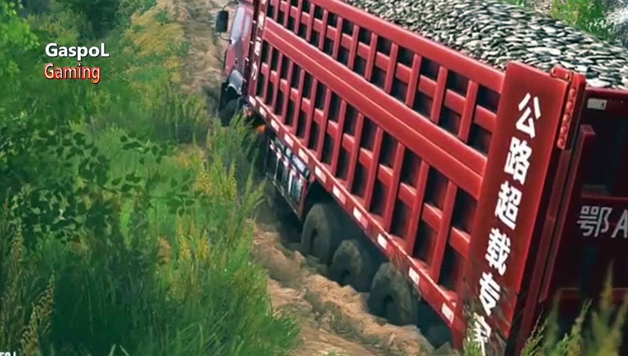 A truck carrying too heavy a load - Spintires- MudRunner_2022