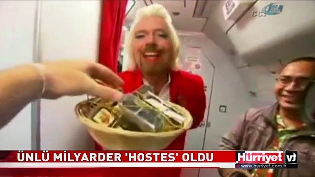 ÜNLÜ MİLYARDER RICHARD BRANSON HOSTES OLDU