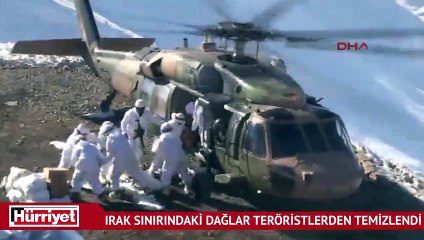 Komandolar ırak sınırındaki dağları teröristlerden temizledi