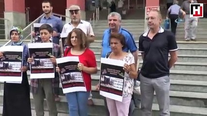 Adliye önünde toplanan hayvanseverler olaya tepki gösterdi