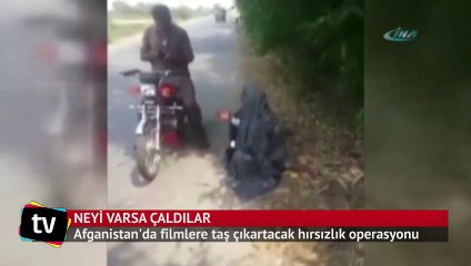 Neyi varsa çaldılar: Hem de filmlik organizasyonla !