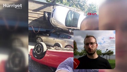 Kaza yapan araçlarla selfie hobisi oldu