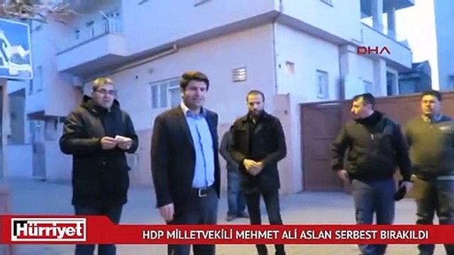 Gözaltına alınan HDP Milletvekili Mehmet Ali Aslan serbest bırakıldı