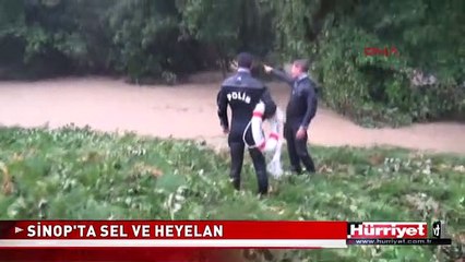 SİNOP'TA SEL VE HEYELAN