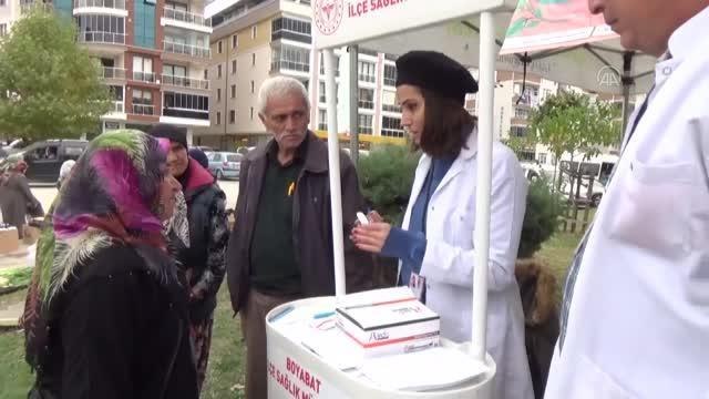 Sinop sağlık haberi: Boyabat'ta kolon kanserinin erken teşhisi için stant açıldı