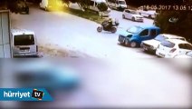 Polisi karşısında görünce seyir halindeki motosikletten atlayıp böyle kaçtılar