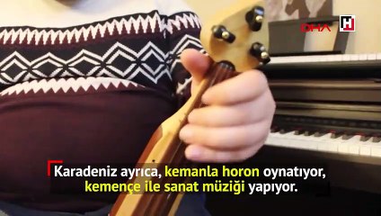Kemençe ile İstiklal Marşı çalıyor
