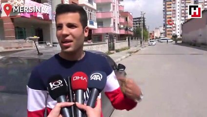 Park halindeki aracını 2 lastiği de çalınmış halde buldu