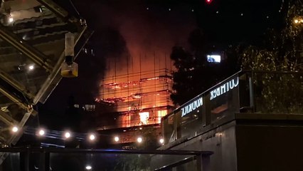 Huge blaze breaks out at disused Leonardo Building in Leeds (Credit: Mark Bickerdike)