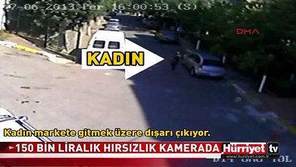 150 BİN TL'LİK SOYGUN KAMERADA
