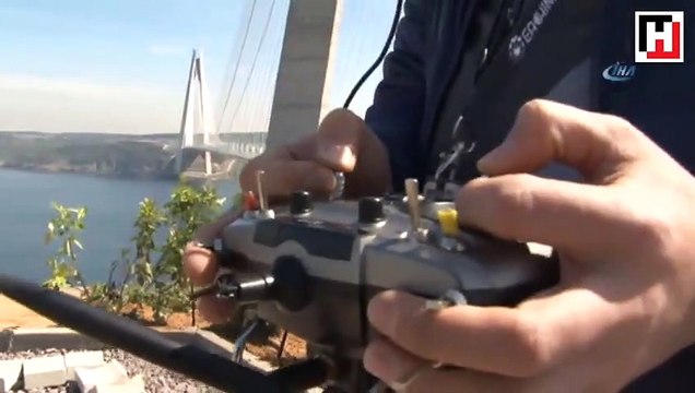 Yavuz Sultan Selim Köprüsü Yarış Drone ları için hız pisti oldu