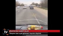 Rusya'da otoyola inen uçak görenleri hayrete düşürdü