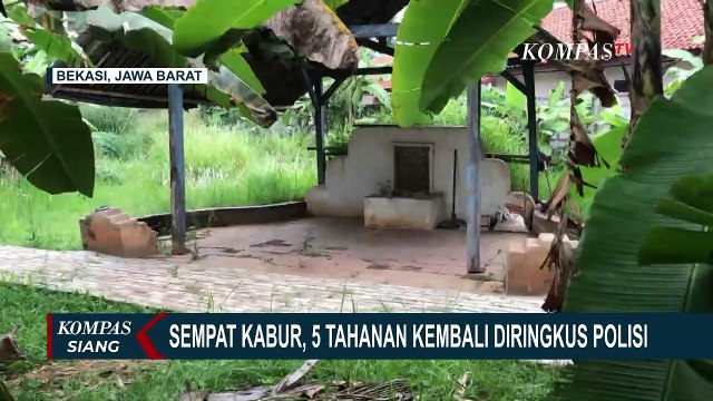 Polres Metro Bekasi Kota Berhasil Tangkap 5 Tahanan yang Sempat Kabur!