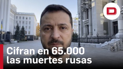 Zelenski cifra en 65.000 las muertes rusas y Kiev llama a ahorrar electricidad