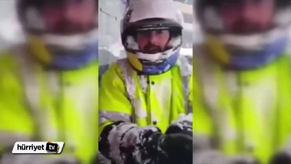 Rizeli kuryenin isyanı sosyal medyayı salladı