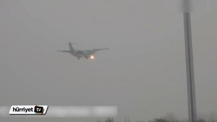 Uçak, pisti işte böyle pas geçti
