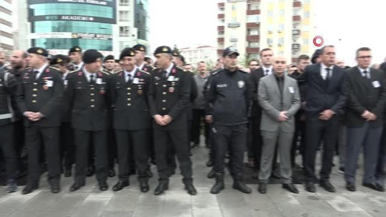 Son dakika haberleri... Şiddet gören kadını kurtarmak isterken şehit olan polis memuru tören düzenlendi