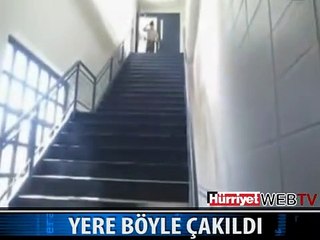 YERE BÖYLE ÇAKILDI