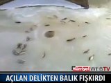 DELİKTEN BALIK FIŞKIRDI